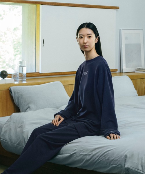 BAKUNE スウェット ウィメンズ ロングスリーブ クルーネック（ルーム