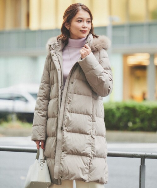 セール】【撥水／洗える／フード取り外し】ファー付きロングダウン