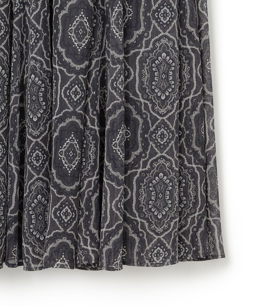 セール】オーナメントプリント ギャザースカート（スカート）｜23区 L