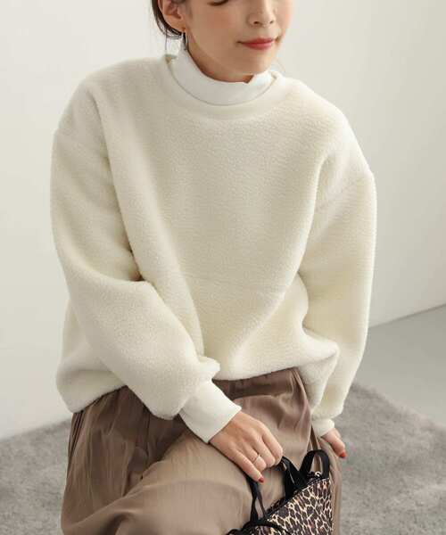 セール】ボアクルーネックプルオーバー（Tシャツ/カットソー）｜URBAN