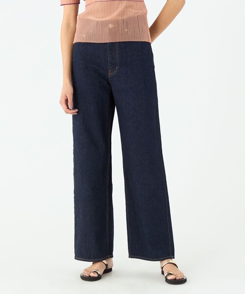 デニム ワイドストレートパンツ（デニムパンツ）｜TOMORROWLAND