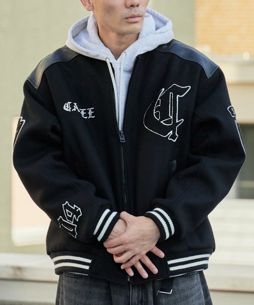 CALEE（キャリー）の「CALEE/キャリー WOOL MELTON STADIUM JUMPER