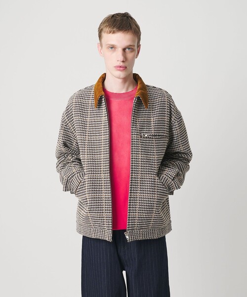 セール】チェック ジップ ワーク ジャケット（ブルゾン）｜MONKEY TIME