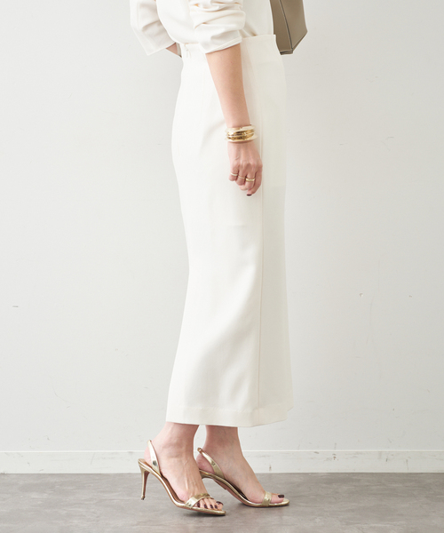 トリアセジョーゼット ハイウエスト スカート（スカート）｜Deuxieme