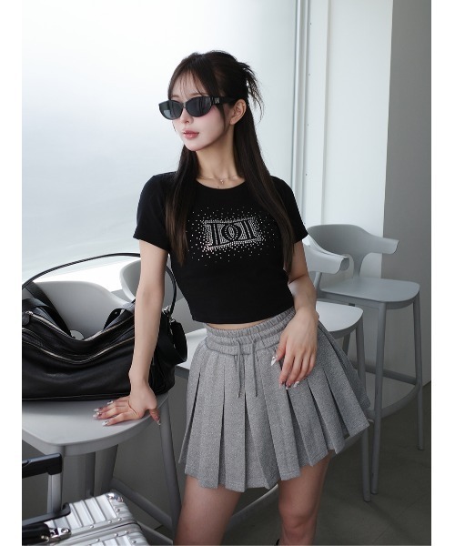 シャイニーDDロゴコンパクトTシャツ（Tシャツ/カットソー）｜Darich