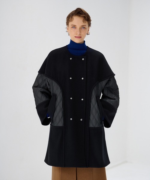 LANVIN en Bleu（ランバンオンブルー）の「メルトンコンビキルティング