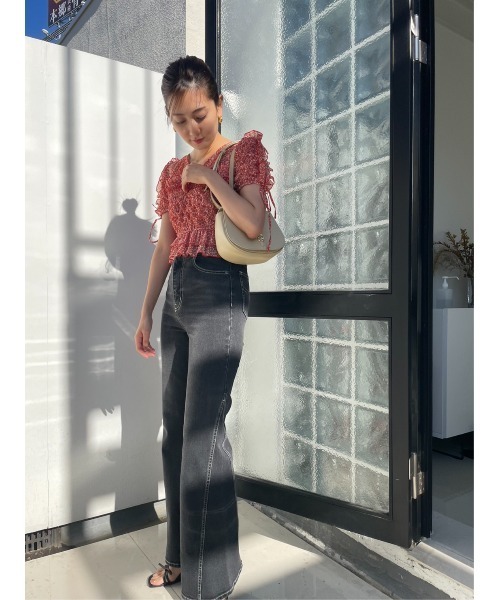 SNIDEL（スナイデル）の「ランダムシャーリングトップス（シャツ