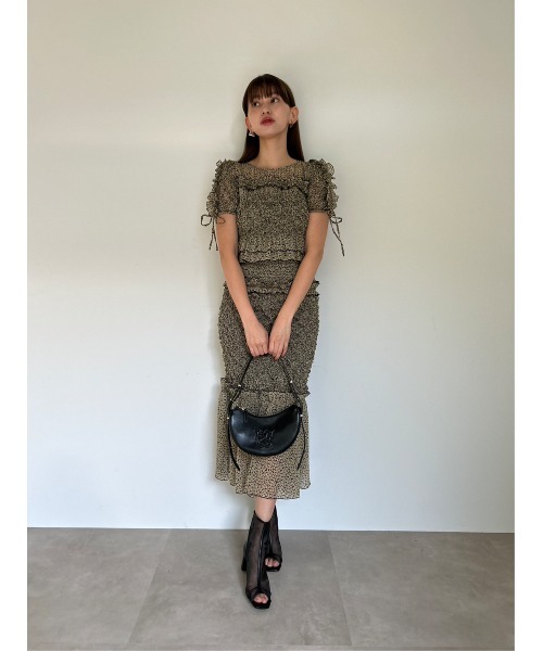 SNIDEL（スナイデル）の「ランダムシャーリングトップス（シャツ