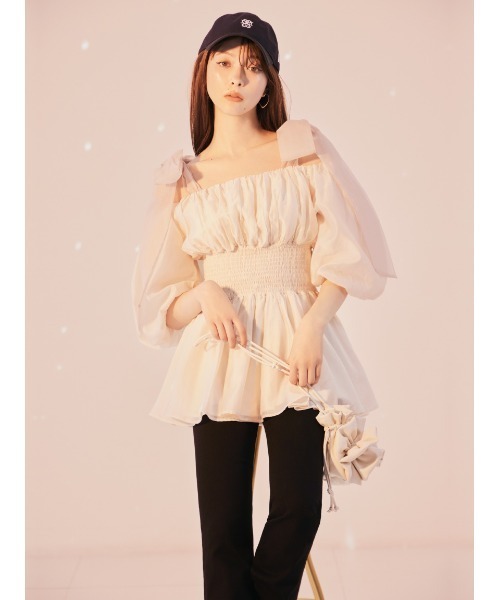 SNIDEL（スナイデル）の「【WEB限定カラーあり】ウエストシャーリング