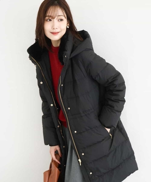 セール】ベーシックタフタ ロングダウンコート/撥水加工（ダウン