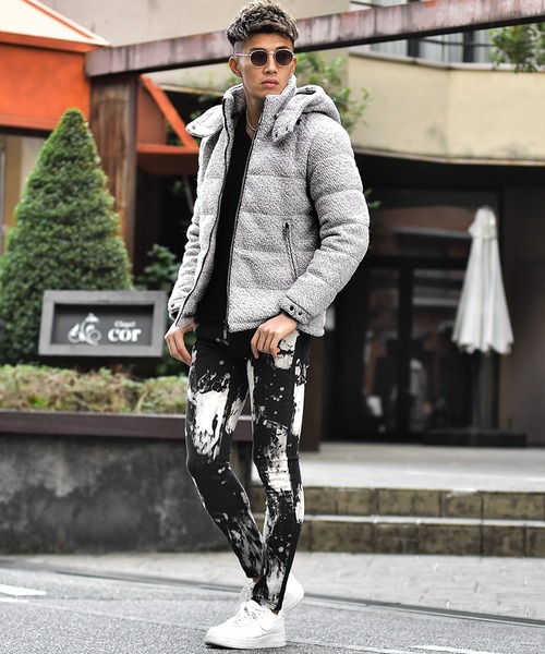 JOKER（ジョーカー）の「ラインストーンジップ中綿ジャケット（ダウン