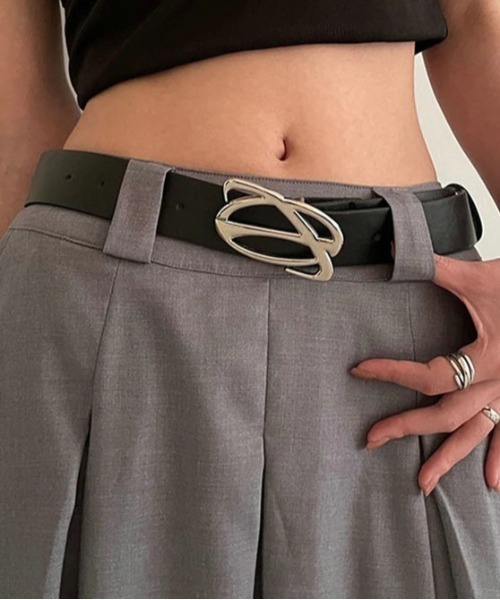 セール】メタル ロゴ バックル ベルト（ベルト）｜Port（ポート）の