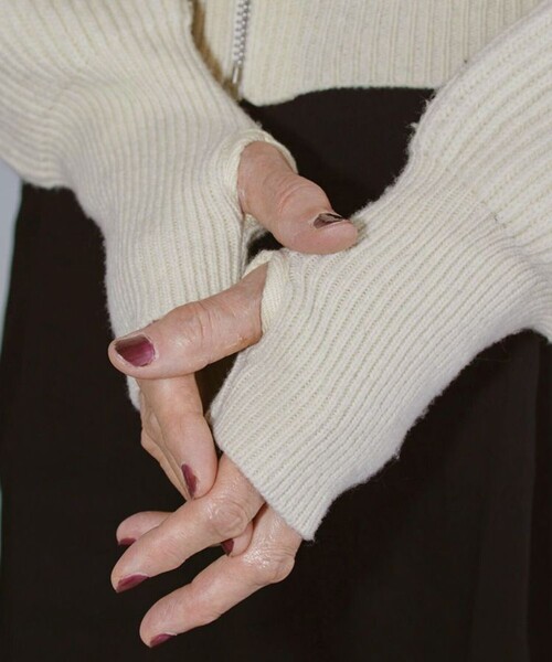 TODAYFUL/トゥデイフル】ウォッシュドウールジップニット（ニット