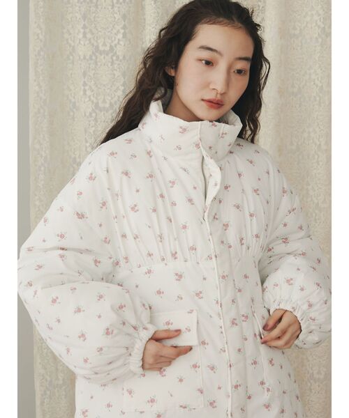 セール】flowerパファーコート / フラワーパファーコート（ブルゾン