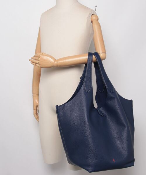 Polo Play レザー ラージ トート（ハンドバッグ）｜POLO RALPH LAUREN