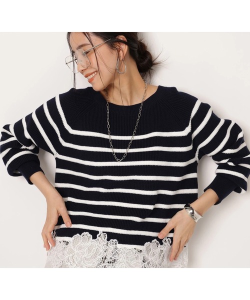 裾刺繡レースニット（ニット/セーター）｜Arpege story