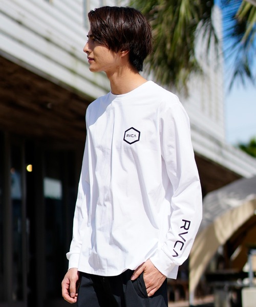 RVCA/ルーカ ユーティリティ/水陸両用 バックプリント ラッシュTEE