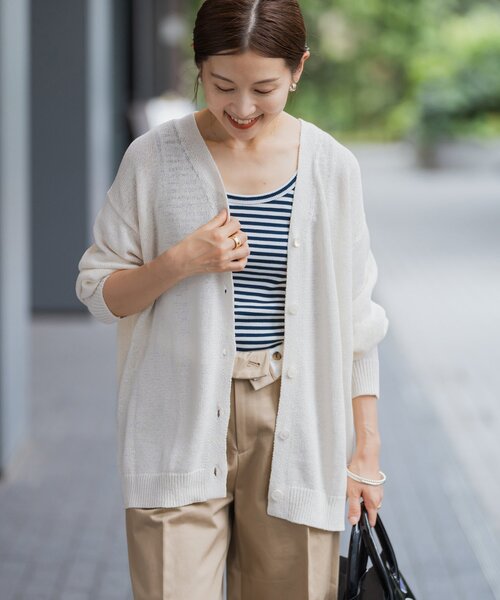 IENA（イエナ）の「テープヤーン 2WAYカシュクールカーディガン