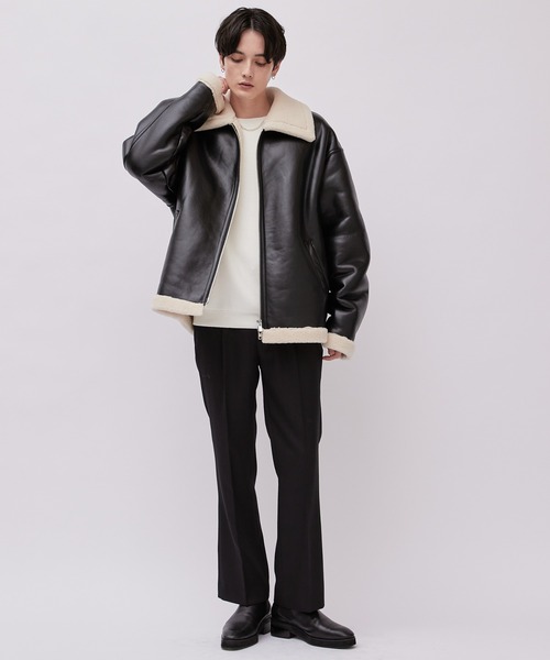 Lui's（ルイス）の「フェイクムートンBIGジャケット（ブルゾン）」 - WEAR