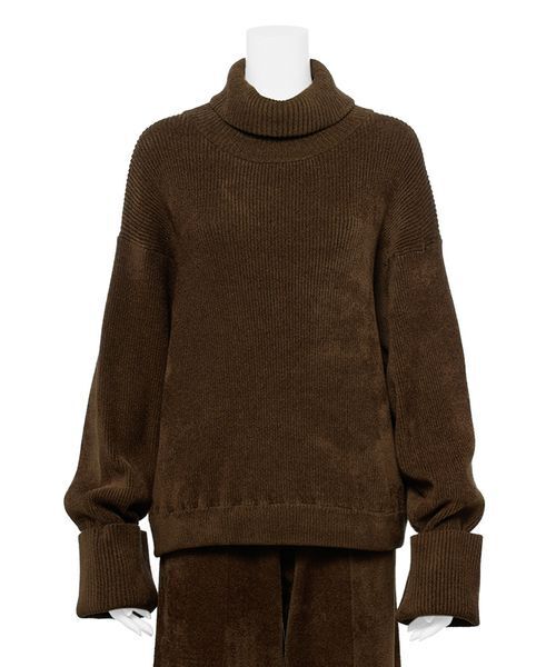 セール】【セットアップ対応】モールヤーンタートルニットプルオーバー