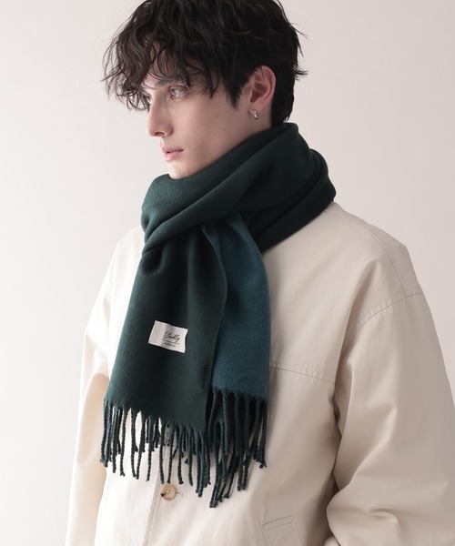 セール】【WASHABLE】REVERSIBLE CASHMERE TOUCH MUFFLER