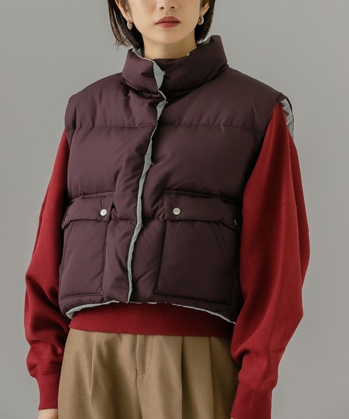 KBF（ケイビーエフ）の「リバーシブルグリーンダウンベスト（ダウン