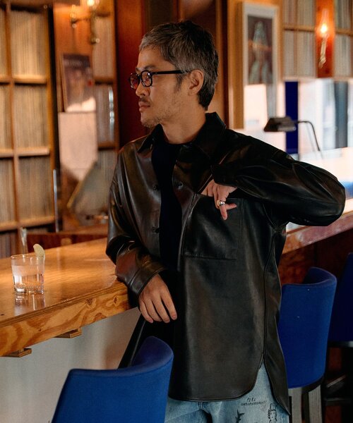 EDIFICE（エディフィス）の「ネイキッドラムレザー ワンピースカラー