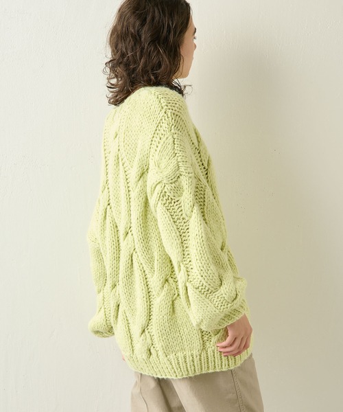 Whim Gazette（ウィムガゼット）の「ハンドケーブルニットプルオーバー