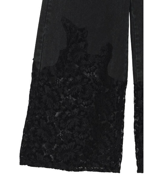 LACE DOCKING FADE DENIM PANTS（デニムパンツ）｜Ameri（アメリ）の