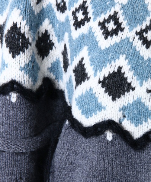 iRENE（アイレネ）の「フェアアイルクロップドニット / Fair Isle