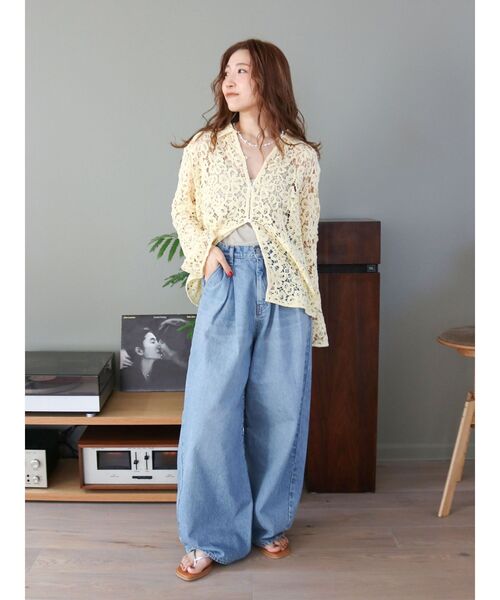 セール】ウエストタックカーブデニム（デニムパンツ）｜Ungrid（アン