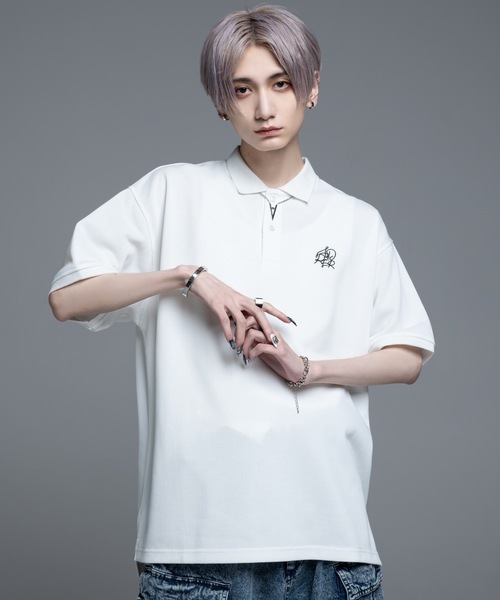 extra quality loose silhouette heavy weight polo shirt