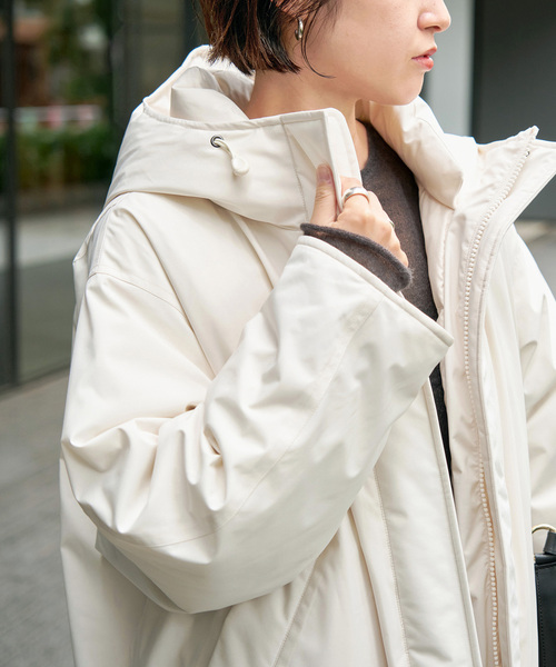 Spick & Span（スピックアンドスパン）の「撥水フーデッドダウンハーフ