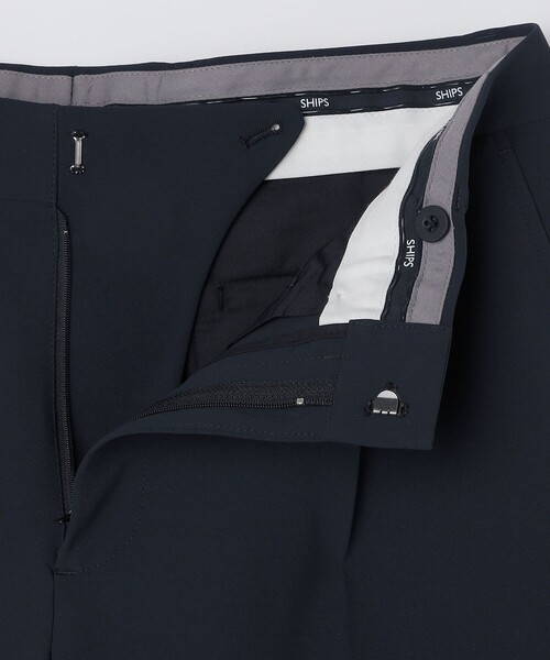 セール】SHIPS: スポーテックス ワンプリーツ パンツ（スラックス