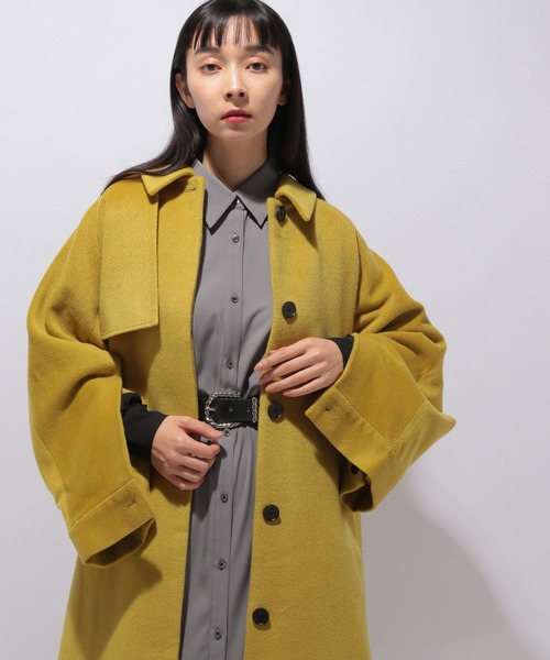 HARE（ハレ）の「ラグランウールコート(HARE)（ステンカラーコート