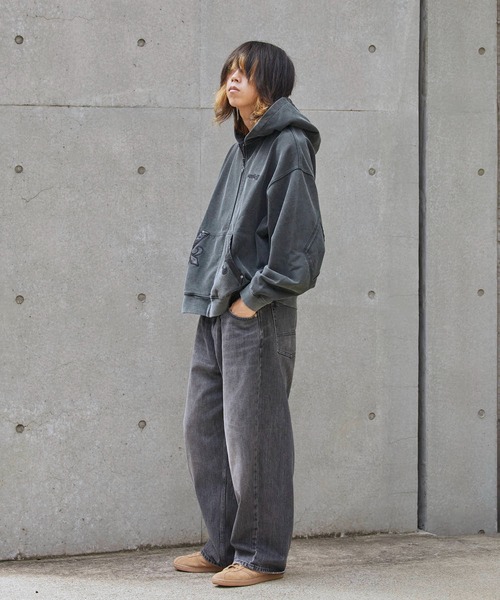 セール】SUPPLIER/サプライヤー Fleur Leather Patch Zip Hoodie