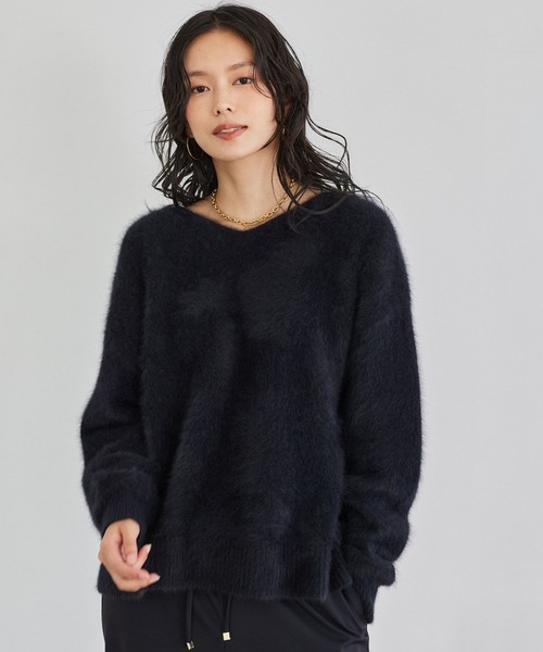 BARNYARDSTORMカシミアFOXニット フォックス 黒 ブラック 高年式