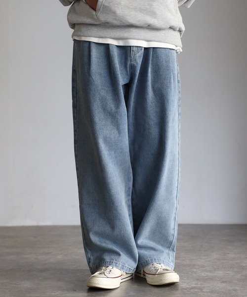 アジャスタブルIラインデニムパンツ　クルーレ　crewre 　試着のみ サイズ3 アジャスタブルIラインデニムパンツ クルーレ crewre 試着のみ サイズ3