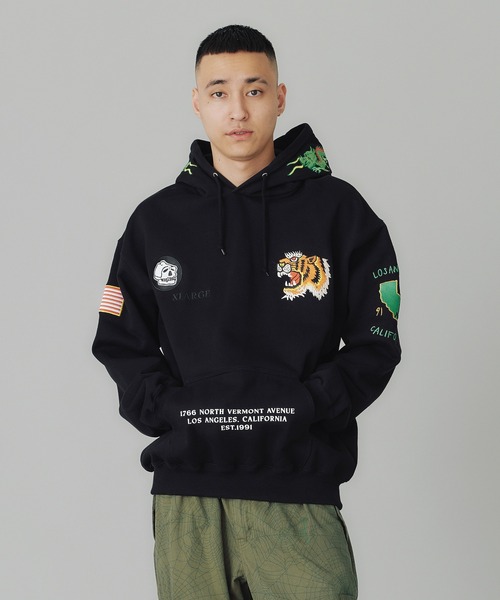XLARGE（エクストララージ）の「TIGER EMBROIDERY HOODED SWEATSHIRT