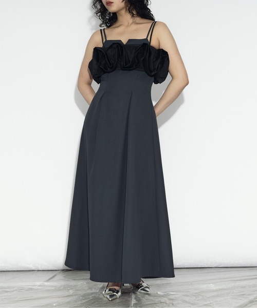 セール】2P frill bustier タックキャミドレス（ワンピース）｜Ezick