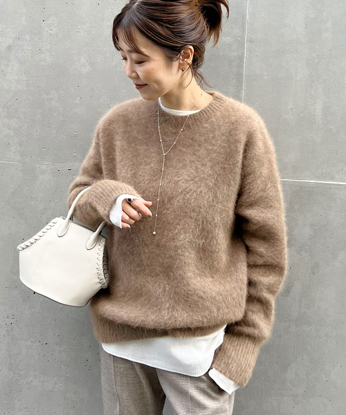 plage（プラージュ）の「《追加》Fur Nuance プルオーバー2（ニット