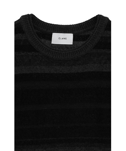 CLANE（クラネ）の「CLANE/クラネ/MOLE MIX BORDER KNIT TOPS（Tシャツ