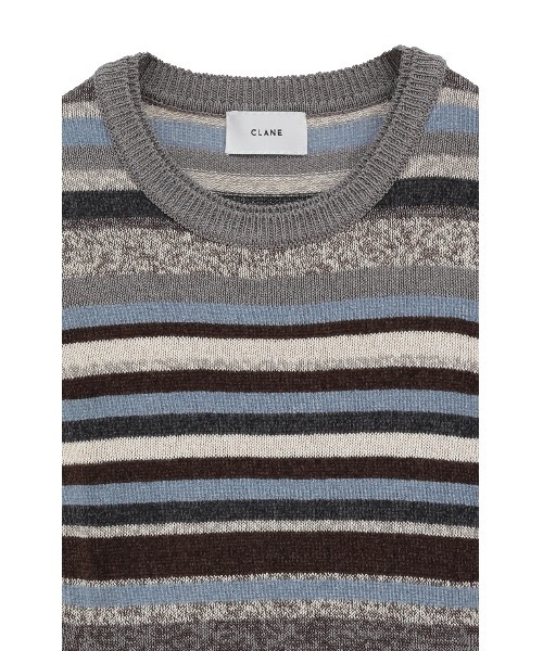 CLANE（クラネ）の「CLANE/クラネ/MOLE MIX BORDER KNIT TOPS（Tシャツ