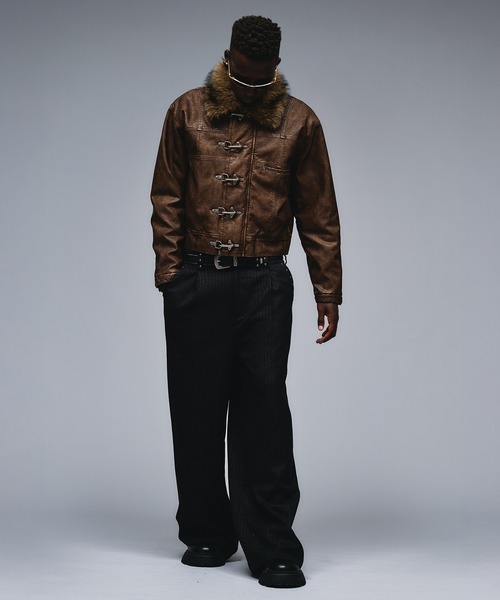 ANDER HUNK（アンダーハンク）の「Fireman Design Fur Riders Jacket