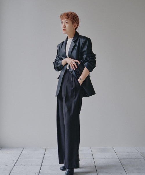 TODAYFUL（トゥデイフル）の「エコレザーテイラージャケット