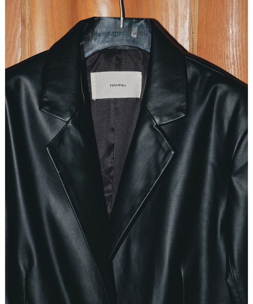 TODAYFUL（トゥデイフル）の「エコレザーテイラージャケット