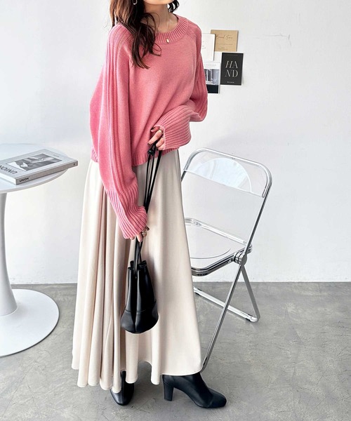 セール】ショート丈オフショルニット（ニット/セーター）｜GeeRA