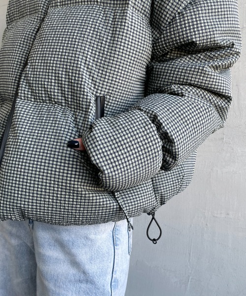 TODAYFUL/トゥデイフル] CHECK DOWN JACKET チェックダウンジャケット