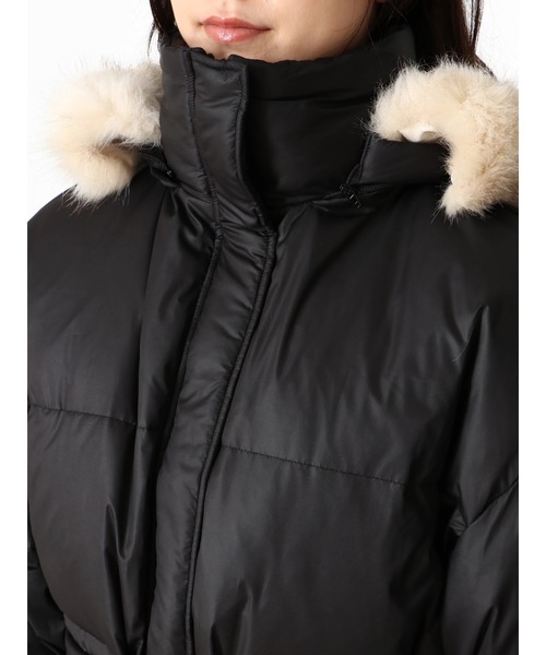 セール】ベルト付ボリュームダウンコート【ダウン】（ダウンジャケット