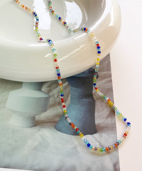 Ein（アイン）の「Ein/クリスタルビーズカラフルネックレス&マスク